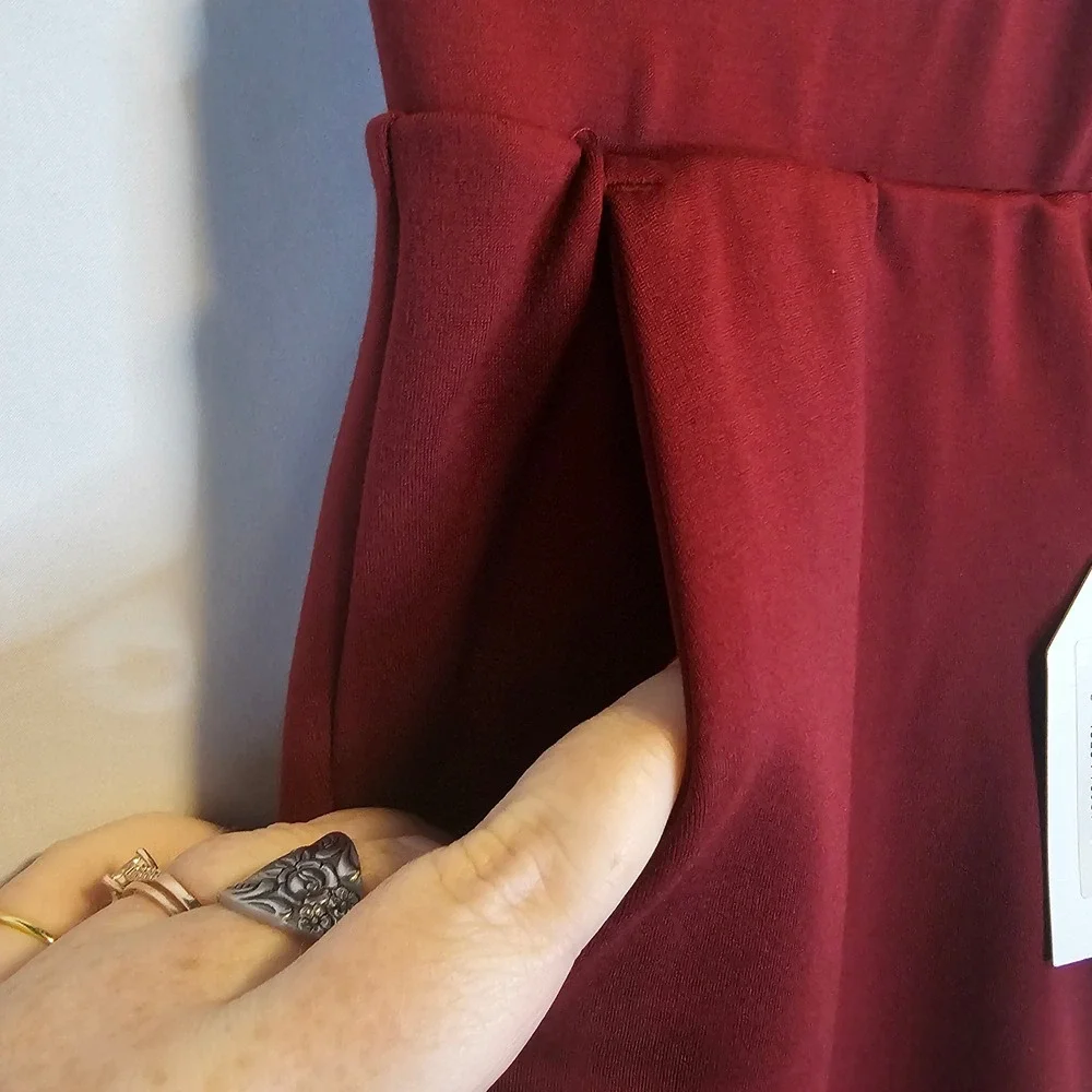 Universal Standard Red Maroon Athleisure Pull On Knit Pants‎ 4XS=XS